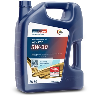 Eurolub 5 L WIV ECO SAE 5W-30 [Hersteller-Nr. 211005] für Alpina, Toyota, Lancia, Jeep, Cupra, Seat, Buick, Honda, Oldsmobile, Bentley, VW, Hyundai, P