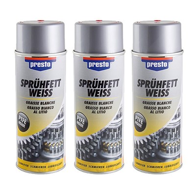 Presto 3x 400ml Sprühfett weiß [Hersteller-Nr. 306352]