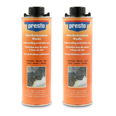 Presto 2x 1 L Unterbodenschutz auf Wachsbasis schwarz [Hersteller-Nr. 690211] Image