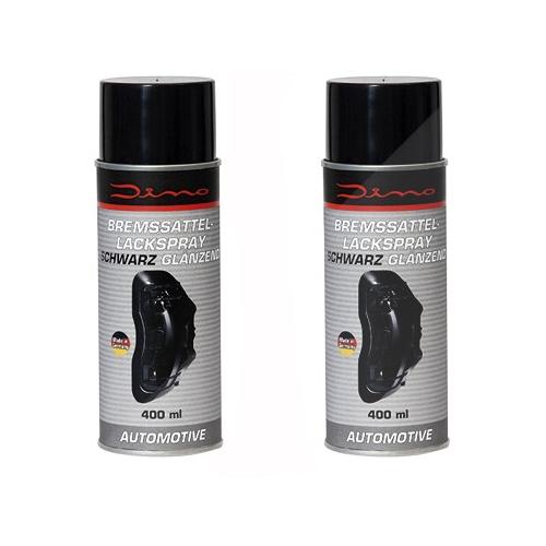 Dino 2x Bremssattellack 1K-Lackspray 400ml schwarz [Hersteller-Nr. 130011]