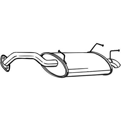 Bosal Endschalldämpfer [Hersteller-Nr. 145-109] für Nissan Image