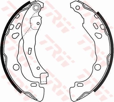 Trw Bremsbackensatz [Hersteller-Nr. GS8455] für Ds, Nissan, Renault, Hyundai, Dacia, Peugeot, Citroën Image