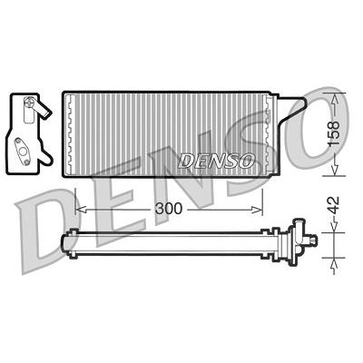 Denso Wärmetauscher, Innenraumheizung [Hersteller-Nr. DRR12001] für Iveco Image