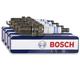 Bosch 4x Zündkerze Doppelplatin FR6KPP33X+ für Ford, Honda, Nissan, Opel, Renault, Saab, Subaru, Suzuki, Toyota