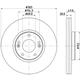 Hella Bremsscheibe [Hersteller-Nr. 8DD355122-501] für Hyundai, Kia