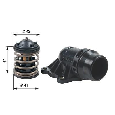 Gates Thermostat, Kühlmittel [Hersteller-Nr. TH47487K2] für BMW Image