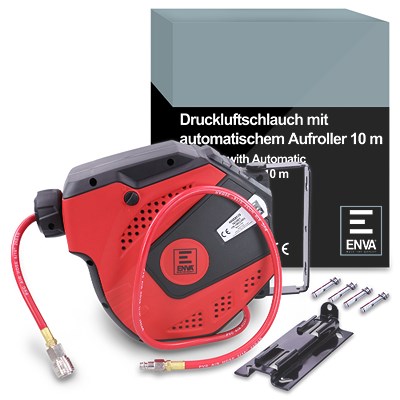 Enva Druckluftschlauch mit automatischen Aufroller - 10 m [Hersteller-Nr. 40002839] Image