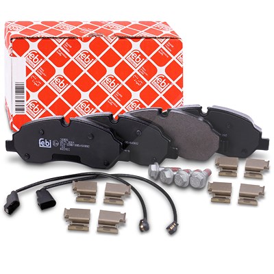 Febi Bilstein Bremsbelagsatz mit Warnkontakt vorne [Hersteller-Nr. 16955] für Ford Image