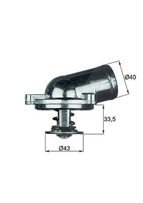 Mahle Thermostat, Kühlmittel [Hersteller-Nr. TI2279] für Daewoo, Mercedes-Benz, Ssangyong Image