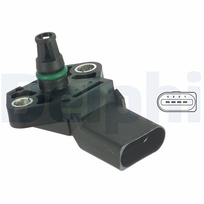 Delphi Luftdrucksensor, Höhenanpassung [Hersteller-Nr. PS10117] für Skoda, Seat, VW, Audi, Ford Image
