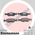 Zimmermann Bremsbelagsatz, Scheibenbremse [Hersteller-Nr. 20753.180.1] für Ferrari, Ford, Jaguar