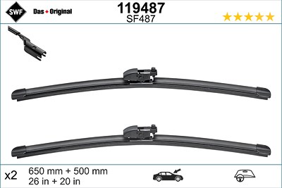 Swf Wischblatt [Hersteller-Nr. 119487] für Alpina, BMW, Jaguar Image