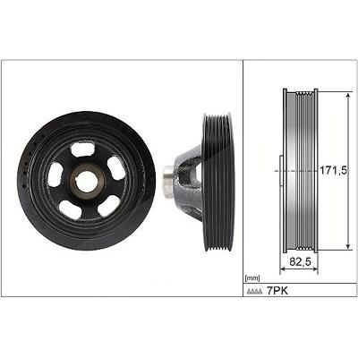 Schaeffler Ina Riemenscheibe, Kurbelwelle [Hersteller-Nr. 544014410] für Mercedes-Benz Image