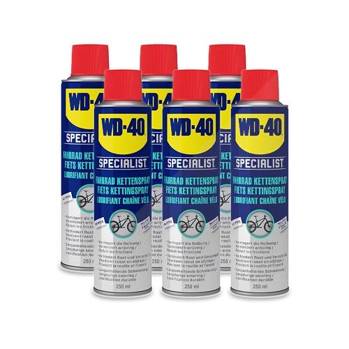 Wd-40 6x 250ml Fahrrad Kettenspray [Hersteller-Nr. 49703/NBA]