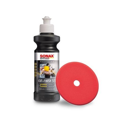 Sonax 1x 250ml PROFILINE Poliermittel Cut+Finish+ExzenterPad (hart) 143 [Hersteller-Nr. 02251410]