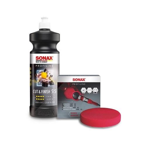 Sonax 1x 1 l PROFILINE Poliermittel Cut+Finish + Schaumpad (hart) 160mm [Hersteller-Nr. 02253000]