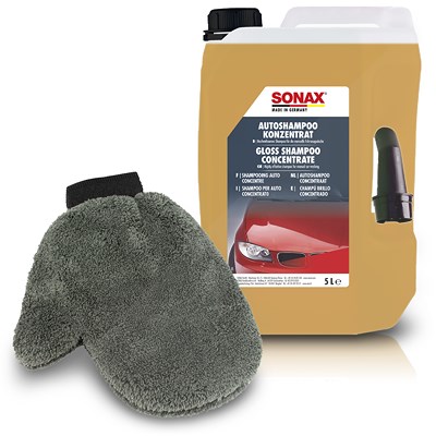 Sonax 5 L AutoShampoo Konzentrat + Wasch- und Polierhandschuh [Hersteller-Nr. 03145000] Image