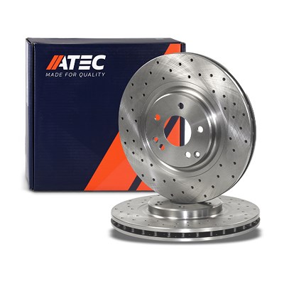 Atec 2x Bremsscheibe Vorderachse Belüftet/Gelocht [Hersteller-Nr. 40577064] für Mercedes-Benz Image
