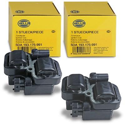 Hella 2x Zündspule [Hersteller-Nr. 40669575] für Mercedes-Benz Image