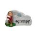 Back Yard Glory Disney #Grumpy Garden Rock Resin/Plastic in Black/Gray/Red | 4 H x 7.5 W x 2.5 D in | Wayfair 06-449-32