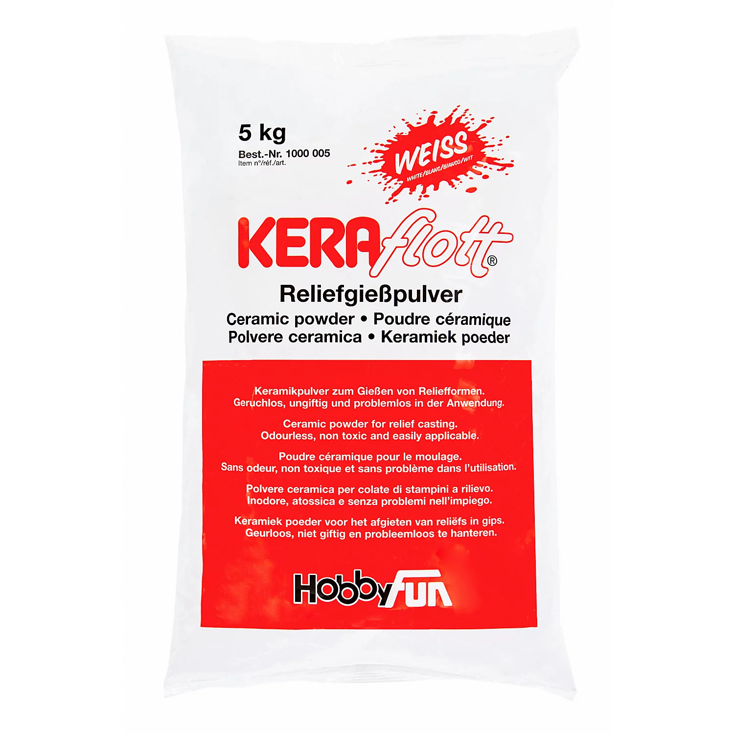 Poudre de moulage Keraflott, blanc, 5 kg