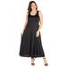 Simple A Line Plus Size Tank Maxi Dress