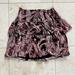 Anthropologie Skirts | Anthropologie Skirt Nwt $88 Size Large Paisley Design | Color: Black/Pink | Size: L