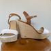 Michael Kors Shoes | Michael Kors Brown & White Espadrille Sandal Heels | Color: Brown/White | Size: 9