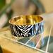 J. Crew Jewelry | J. Crew Gold Zebra Bangle Bracelet | Color: Black/Gold | Size: Os