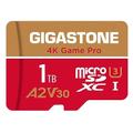 [5-Yrs Free Data Recovery] GIGASTONE 1TB Micro SD Card, Game Pro MAX, Up to 150/140 MB/s, MicroSDXC Memory Card for Nintendo-Switch, SteamDeck, 4K UHD Video, UHS-I A2 V30 U3 C10 with Adapter