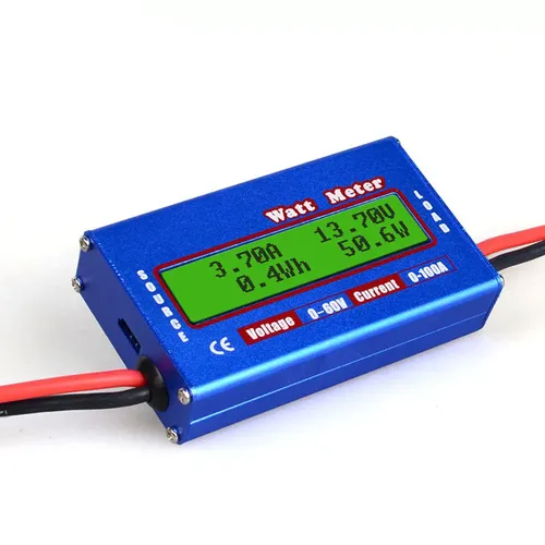 Analyseur de puissance de batterie LCD numérique DC 60V 100A, tension d'équilibre, wattmètre,