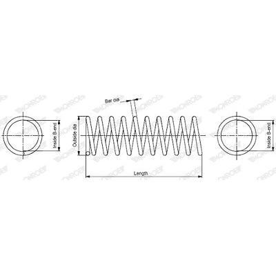 Monroe Fahrwerksfeder [Hersteller-Nr. SP1061] für Fiat Image
