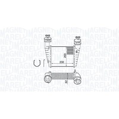 Magneti Marelli Ladeluftkühler [Hersteller-Nr. 351319205210] für Skoda, VW Image