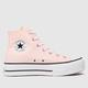 Converse all star lift hi trainers in pale pink