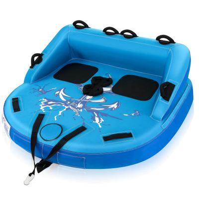 Costway 2 Person Water Sport Inflatable Towable Tubes for Boating-Blue