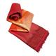 Moroccan Red, Orange, and Yellow Sunset Throw Blanket Made of Cactus Silk Chenille - Moroccan Throw 2.85 x 2m