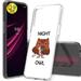 TalkingCase Slim Case Compatible for TCL REVVL V PLUS 5G T-Mobile Glass Screen Protector Incl Night Owl Print Lightweight Flexible Soft USA