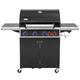 tepro Gasgrill Keansburg 4, 138 x 63 x 114 cm, 4-Brenner mit Keramik-Seitenbrenner, schwarz/Edelstahl, 3303