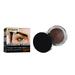 Yucurem Eyebrow Cream Waterproof Brow Enhancers Smudge-proof Cosmetics with Square Angled Brow Makeup Brushes (Dark Brown)