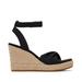 TOMS Women's Black Marisela Wedge Sandals Sandals, Size 12