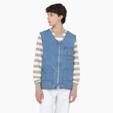 Dickies Men's Denim Zip Front Vest - Light Size XS (TER05)