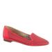 J. Crew Shoes | J.Crew Belvedere Red Leather Perforated Loafers | Color: Red | Size: 7