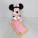 Disney Toys | Minnie Mouse 12 In Plush Doll With Blanket Lovey Pink Yellow | Color: Pink/Yellow | Size: Small (6-14 In)