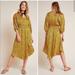 Anthropologie Dresses | Anthropologie Marigold Floral Silk Midi Dress | Color: Gold/Yellow | Size: Xs