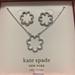 Kate Spade Jewelry | Nib Kate Spade Pave Earrings And Matching Necklace | Color: Silver | Size: Os