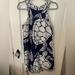 J. Crew Dresses | Blue And White J.Crew Turtle Halter Dress | Color: Blue/White | Size: 4