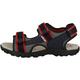 Geox JR Strada Sandal, Navy/RED, 35 EU