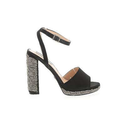 Betsey Johnson Heels: Black Shoes - Women's Size 9 1/2 - Open Toe