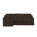 Brown Sectional - Birch Lane™ Cranbrook 2 - Piece Slipcovered Sectional Polyester | 38 H x 115 W x 67 D in | Wayfair