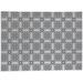 Gray Rectangle 8' x 10' Kitchen Mat - Foundry Select LIBERTY Kitchen Mat By Marina Gutierrez 96.0 x 120.0 x 0.08 in white/black/brown | Wayfair